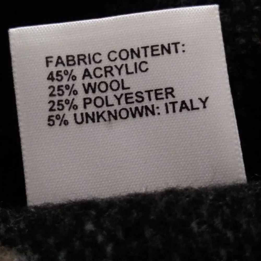 Shawl collar wearable art blanket wool blend Italy maxi long coat folklore - Picture 9 of 9